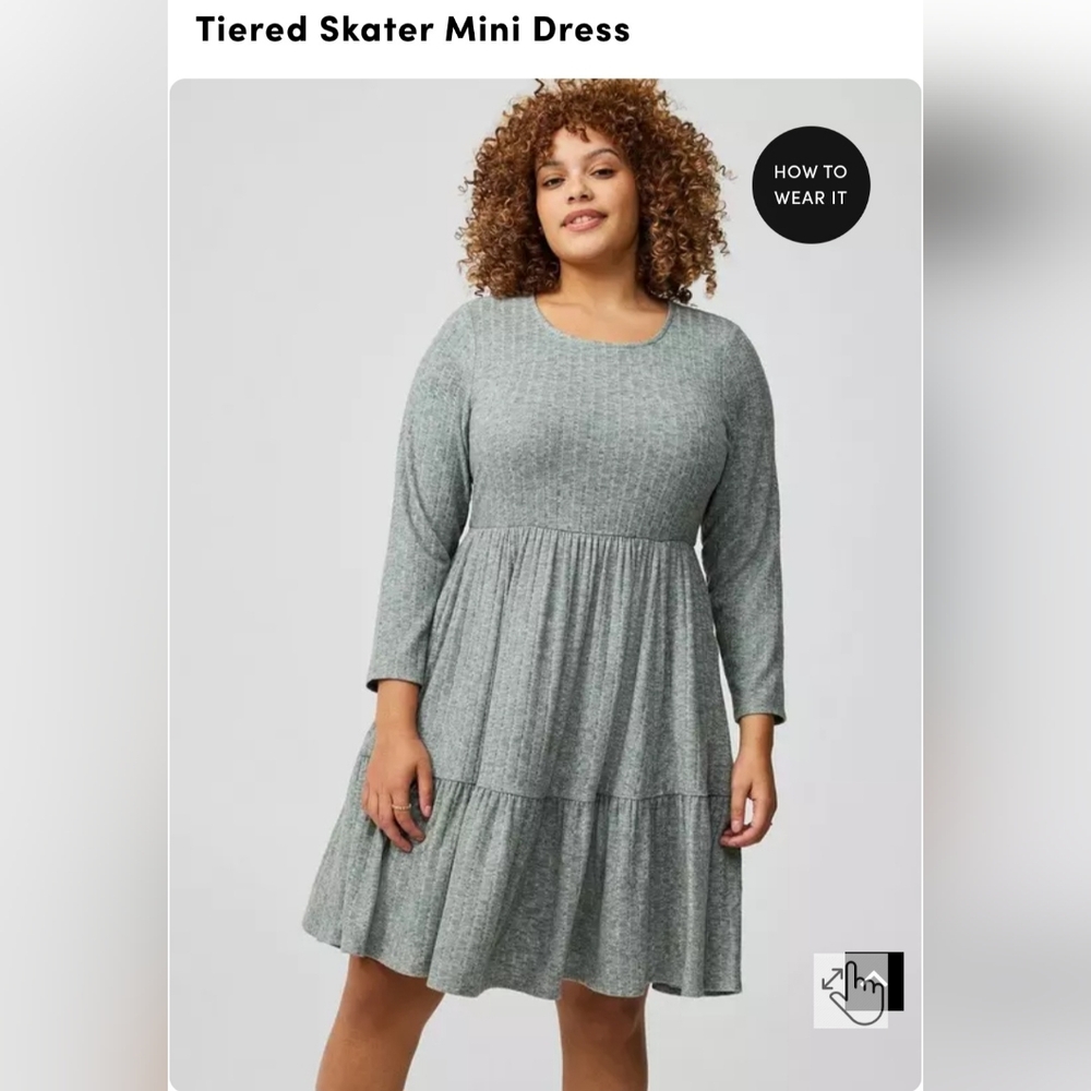 NWT Torrid Tiered Skater Mini Dress 3X